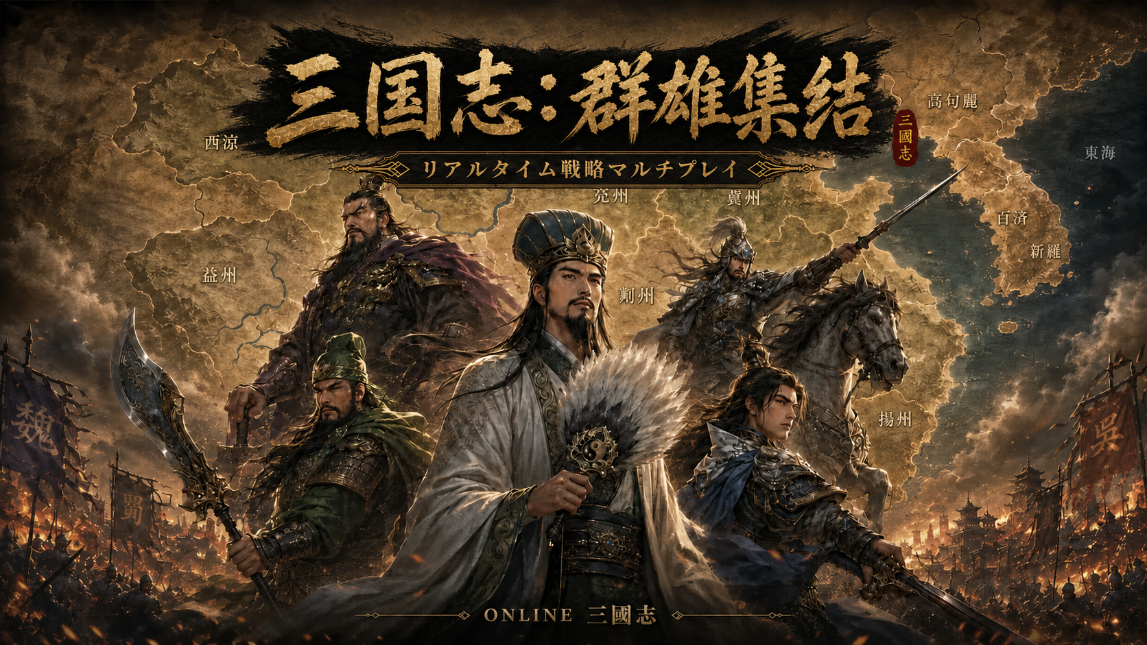 三国志：群雄集結の公式メインビジュアル